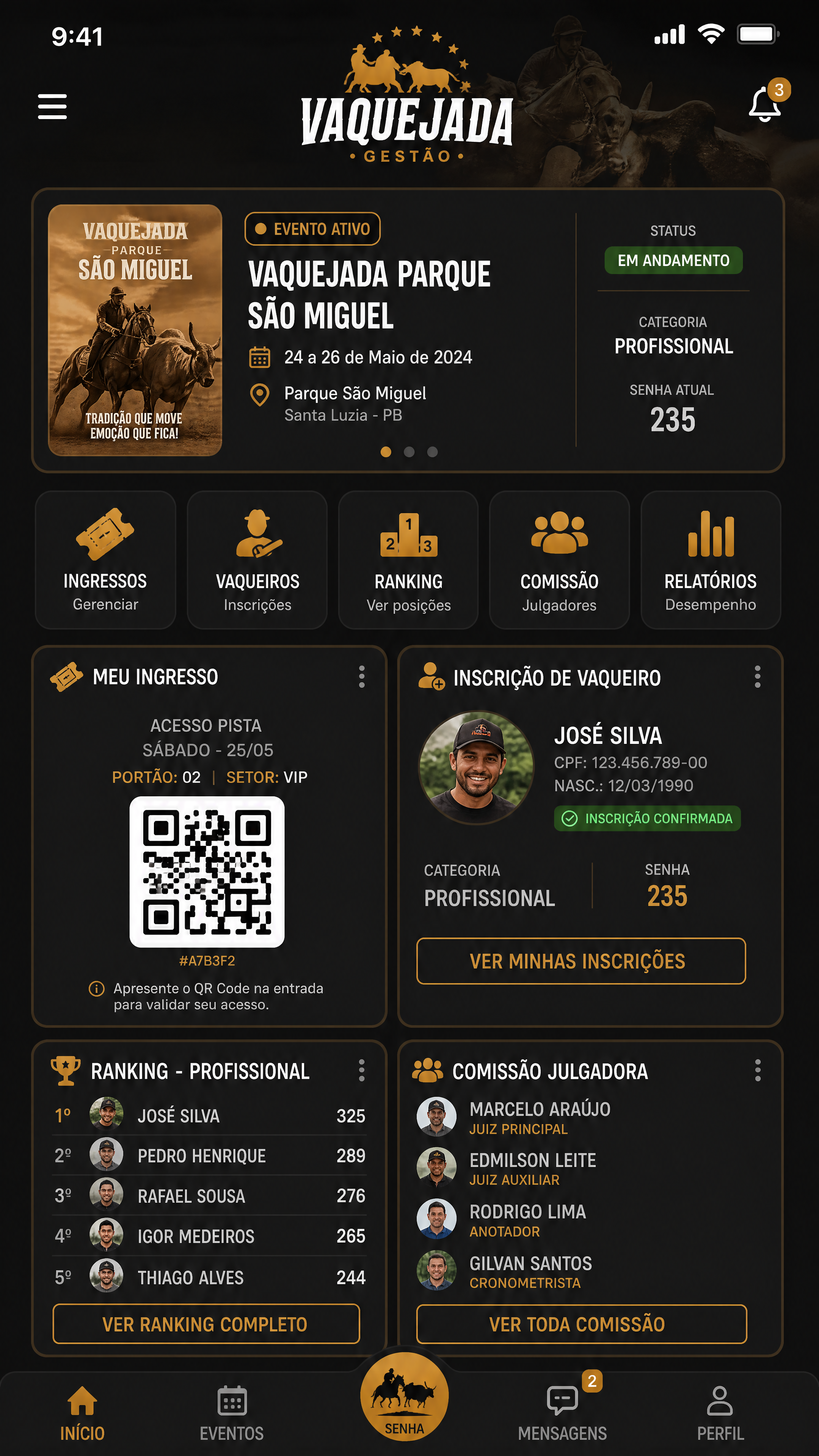 Venda de Senhas